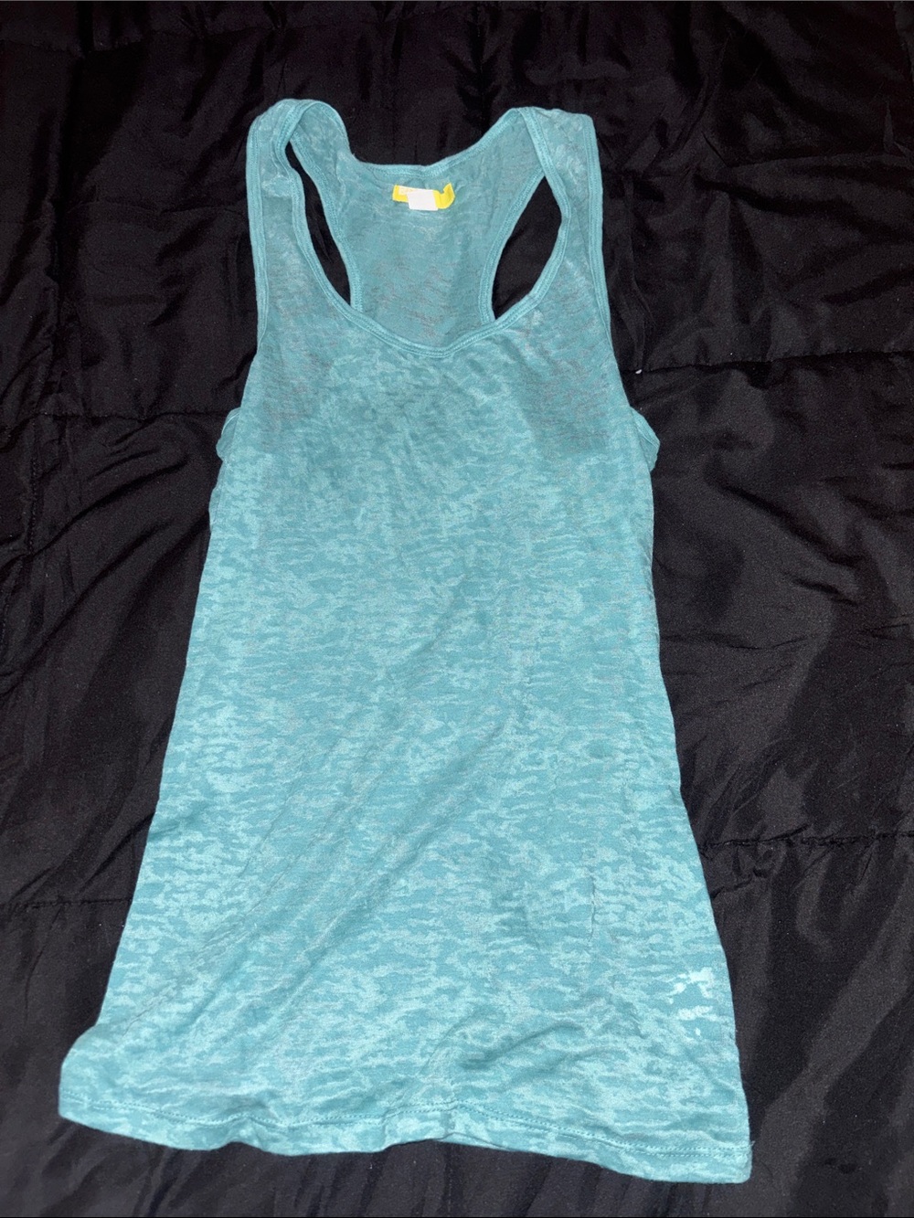 BDG Teal Burnout Racerback Tank